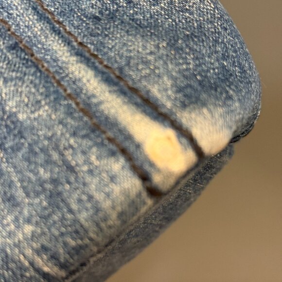 Prada Small Denim Canapa Logo Tote w/ Strap - Picture 6 of 9